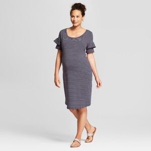 Isabel Maternity from Ingrid & Isabel Knit Ruffle Sleeve Dress